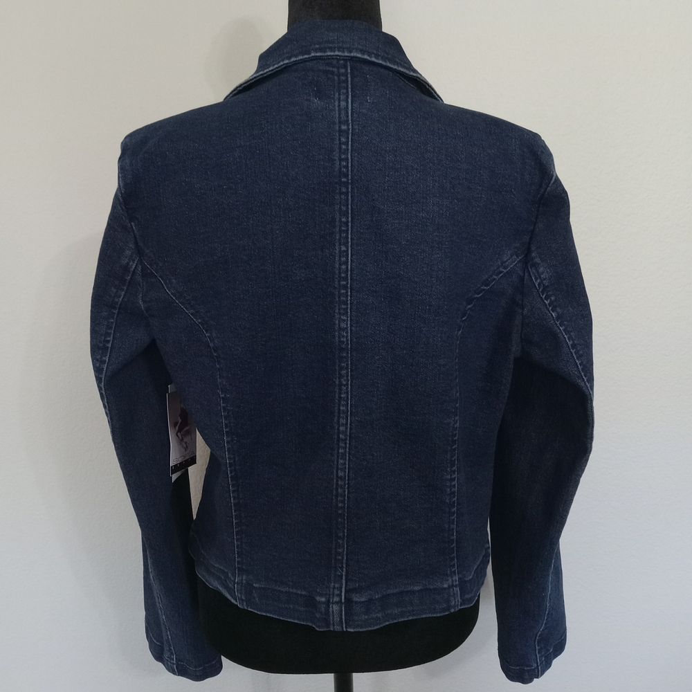 Sofia by Sofia Vergara Dark Blue Jean Jacket - Picture 5 of 11